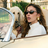 BOUCLES D'OREILLES DIANA BLANC
